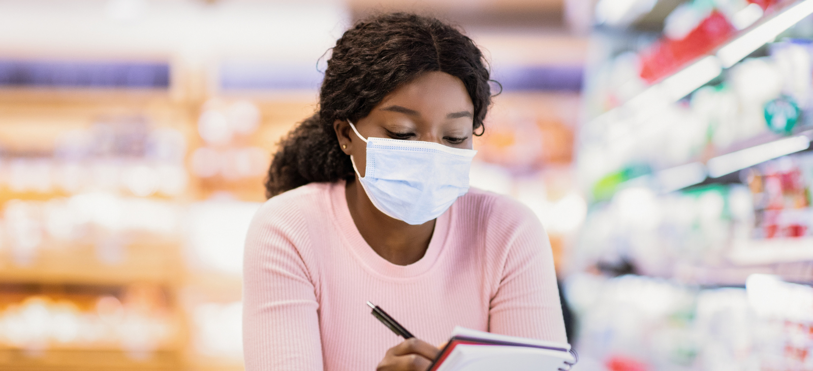 Worker with product checklist